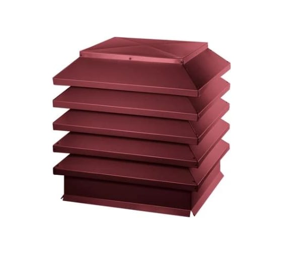 Дымник ПРОФМЕТСТИЛЬ Модерн комбо 520*390*450 RAL 3005 Арт. 1391