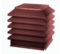 Дымник Модерн комбо ПРОФМЕТСТИЛЬ 520х520х370 RAL 3011 Арт. 1385