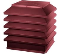 Дымник Модерн комбо ПРОФМЕТСТИЛЬ 520х520х370 RAL 3005 Арт. 1383