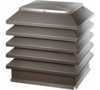 Дымник Модерн комбо ПРОФМЕТСТИЛЬ 520х390х370 RAL 8019 Арт 1396