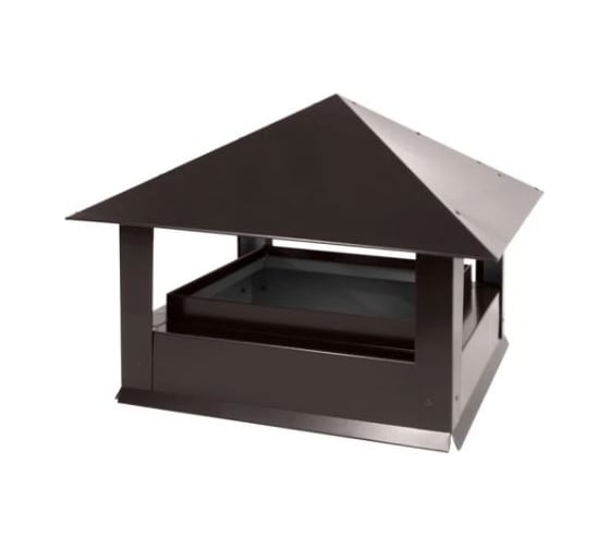 Дымник ПРОФМЕТСТИЛЬ Стандарт 520*390*450 RAL 8019 Арт. 1333