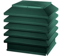 Дымник Модерн комбо ПРОФМЕТСТИЛЬ 520х390х370 RAL 6005 Арт. 1393