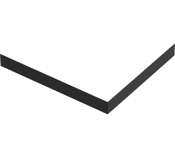 Экран GooD DooR ABS, 1000x90,0 чёрный ЭЛ00189