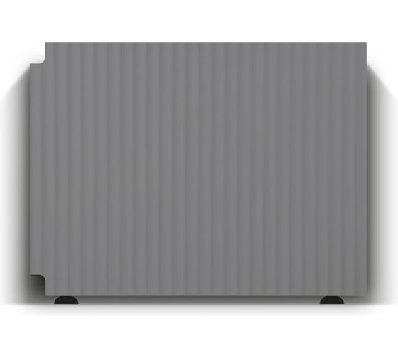 Экран под ванну Alavann МДФ Stil/Alt 0.75 торцевой Фрезеровка волна, серый ALV0246008