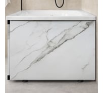 Экран под ванну Alavann МДФ Rita/Slot 0,7 торцевой Белый мрамор ALV0767005