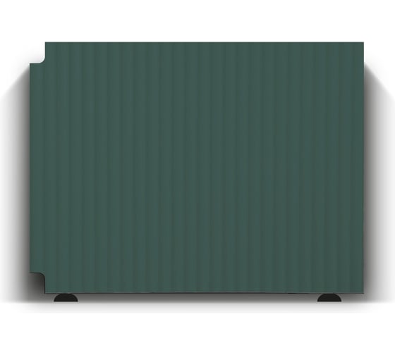Экран под ванну Alavann МДФ Stil/Alt 0.75 торцевой Фрезеровка волна, зелёный хвойный ALV0246009
