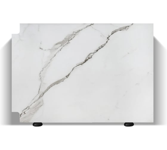 Экран под ванну Alavann МДФ Stil/Alt 0.75 торцевой Белый мрамор ALV0246005