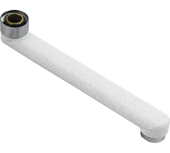 Гусак к смесителю в ванную Санакс литой 20см плоский комбинированный цвет 000-28