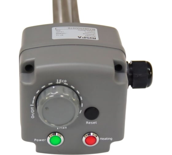 Электро ТЭН RISPA (нерж.) с терморег-м 6кВт (220/380В) (подкл-Ф1 1/2/Lмонтаж=450мм)к.10шт RT-6