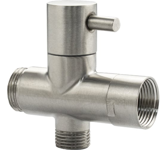 Дивертор к смесителю в ванную Санакс МАГНУС из нержавеющей стали, металлокерамика 7123