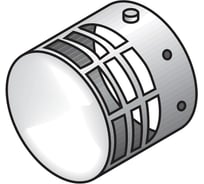 Дефлектор ветровой защиты 80 мм из нержавеющей стали Fondital 0TERCOIN00