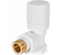 Клапан термостатический STOUT SVTD-0002-000015W Design белый, угловой 1/2 RG00943679AS9E