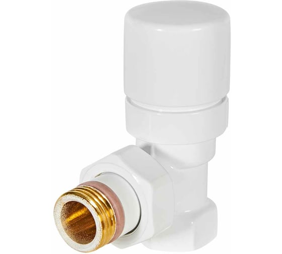 Клапан термостатический STOUT SVTD-0002-000015W Design белый, угловой 1/2 RG00943679AS9E