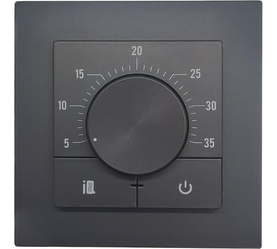 Терморегулятор IQWATT IQ Thermostat Dm черный 101679