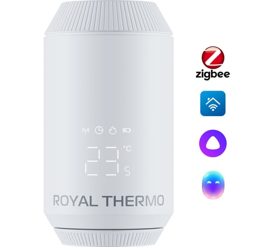 Термостат радиаторный электронный Royal Thermo Smart Heat 2.0, белый НС-1735430