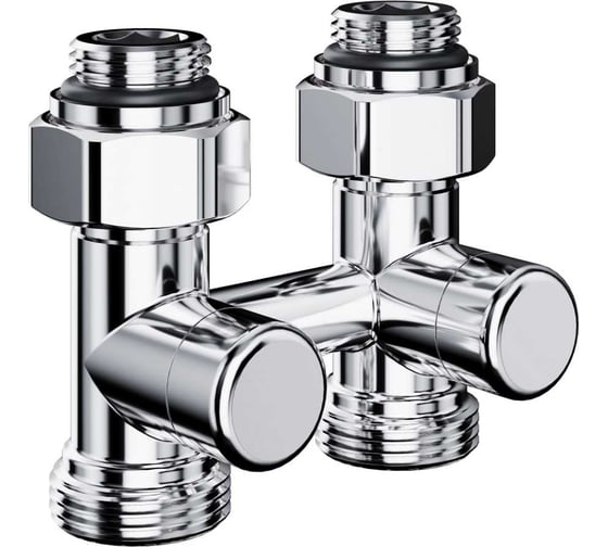 Узел нижнего подключения перекрестный Royal Thermo Design прямой 1/2х3/4 EK (хром) НС-1792681