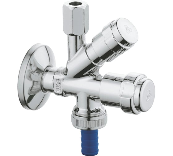 Вентиль угловой комбинированный Grohe 3/8×3/8″ для подключения смесителей хром 41070000