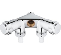Двойной вентиль Grohe Eggeman Einfach хром 41020000