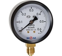 Манометр ЭКО-М Экомера M12×1,5 МД02-63-M-0,6МПа-РИ