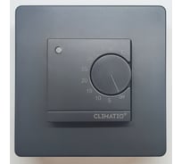 Электронный терморегулятор IQWATT CLIMATIQ механическое управление CLIMATIQ FM черный 20670