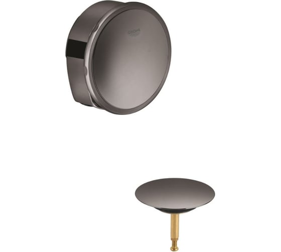 Наливной, сливной и переливной гарнитур Grohe Talentofill, темный графит глянец 19952A00