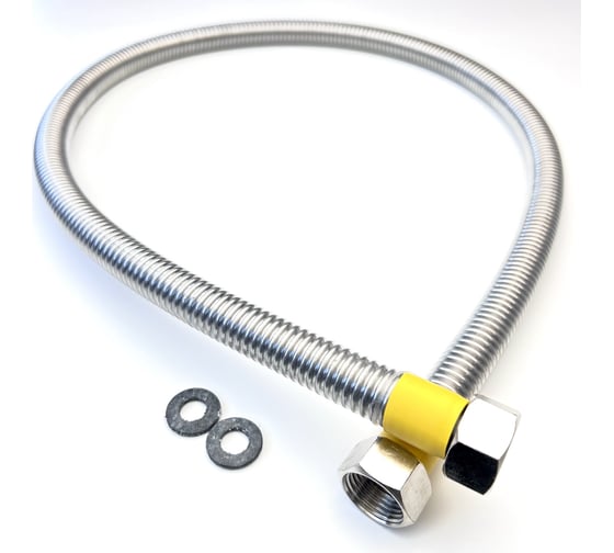 Сильфон для газа TUBOFLEX в оплетке ПВХ, 1/2, 1.0 м, ВР/ВР 4829411 1
