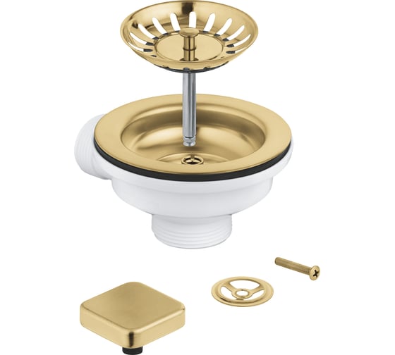 Сливной гарнитур Grohe кухонной мойки с 1 чашей холодный рассвет матовый 40400GN0