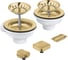 Сливной гарнитур кухонной мойки Grohe с 2 чашами, холодный рассвет, матовый 40998GN0 1