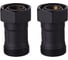Набор нижнего подключения Royal Thermo Design прямой раздельный 3/4х3/4ЕК (черный) НС-1788192 3