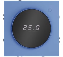 Терморегулятор электронный Voltum S70 с индикацией и датчиком, для теплого пола, (деним) VLS070115
