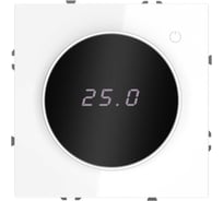 Терморегулятор электронный Voltum S70 с индикацией и датчиком, для теплого пола, (белый глянцевый) VLS070101