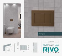 Панель смыва RIVO SYSTEMS RIVOline Латунь матовая (matte BRASS) 302007