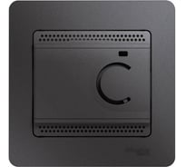 Терморегулятор для теплого пола с датчиком Systeme Electric Glossa графит 10A GSL001338