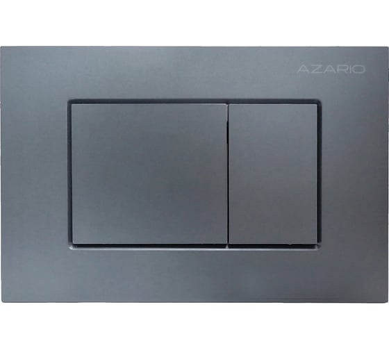 Клавиша смыва Azario AZ-ABS-001-GG Нью-ТС пластиковая, квадратная, сатин матовый, 245×162,5×28,3 мм, для инсталляций AZ-G12 и AZ-TS006T 00098495 1