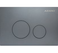 Клавиша смыва Azario AZ-SS-002-GG Нью-ТС из нержавеющей стали, круглая, оружейная сталь, 245×162,5×30,4 мм, для инсталляций AZ-G12 и AZ-TS006T 00098422