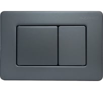 Клавиша смыва Azario AZ-SS-003-GG Нью-ТС из нержавеющей стали, квадратная, серая матовая, 242×165×29,8 мм, для инсталляций AZ-G12 и AZ-TS006T 00098428