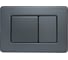 Клавиша смыва Azario AZ-SS-003-GG Нью-ТС из нержавеющей стали, квадратная, серая матовая, 242×165×29,8 мм, для инсталляций AZ-G12 и AZ-TS006T 00098428 1