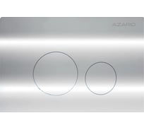 Клавиша смыва Azario AZ-SS-002-CH Нью-ТС из нержавеющей стали, круглая, хром глянец, 245×162,5×30,4 мм, для инсталляций AZ-G12 и AZ-TS006T 00098421