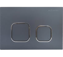 Клавиша смыва Azario AZ-ABS-002-GG Нью-ТС пластиковая, квадратная, сатин матовый, 245×162,5×28,3 мм, для инсталляций AZ-G12 и AZ-TS006T 00098502