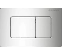 Клавиша смыва Azario AZ-SS-003-CH Нью-ТС из нержавеющей стали, квадратная, хром глянец, 242×165×29,8 мм, для инсталляций AZ-G12 и AZ-TS006T 00098426