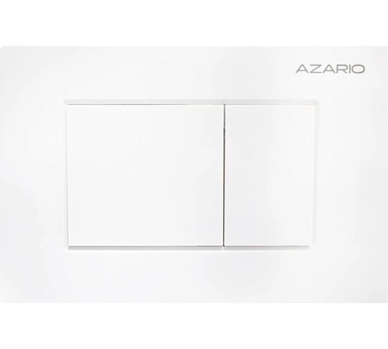 Клавиша смыва Azario AZ-ABS-001-W Нью-ТС пластиковая, квадратная, белый глянец, 245×162,5×28,3 мм, для инсталляций AZ-G12 и AZ-TS006T 00098500