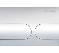 Клавиша смыва Azario AZ-SS-001-CH Нью-ТС из нержавеющей стали, овальная, хром глянец, 245×162,5×30,2 мм, для инсталляций AZ-G12 и AZ-TS006T 00098417