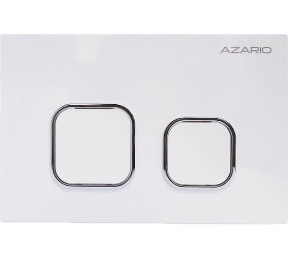 Клавиша смыва Azario AZ-ABS-002-W Нью-ТС пластиковая, квадратная, белый глянец, 245×162,5×28,3 мм, для инсталляций AZ-G12 и AZ-TS006T 00098515