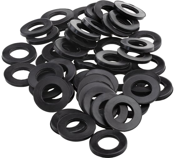 Резиновая прокладка для гибкой подводки MasterProf 1/2", 50 шт ИС.131564 1