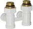 Узел нижнего подключения KOHR 1/2x3/4 прямой белый LC 01025W 3