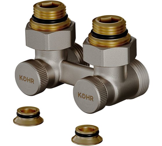 Узел нижнего подключения KOHR 1/2x3/4 угловой LC 02025NK
