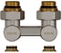 Узел нижнего подключения KOHR 1/2x3/4 угловой LC 02025NK 2