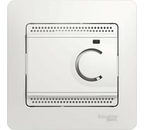 Электронный термостат теплого пола с датчиком Systeme Electric Glossa белый SE GSL000135