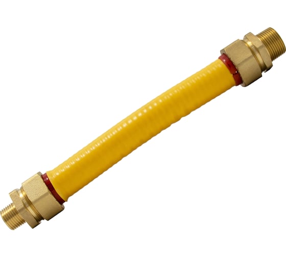 Подводка для газа Kofulso 3/4_1/2 дюйма с муфтами, 160 см (ВР-ВР) — KFG BICG/BICG20_1/2 — 1600