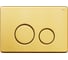 Клавиша смыва IDDIS универсальная, золото, Юнистил (Unisteel), 001 UNS01GGi77 1